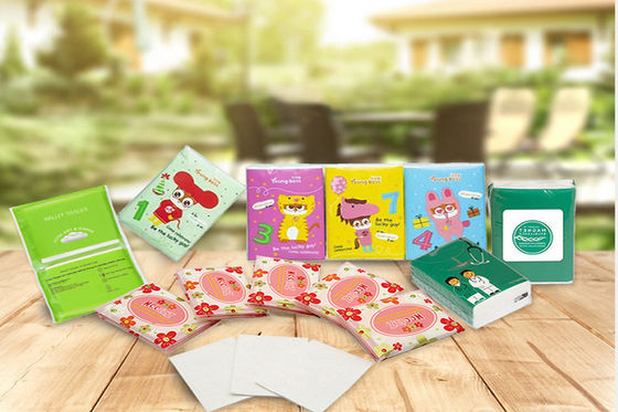 पर्स 13.5gsm टिशू नैपकिन पेपर मिनी फेशियल 3Ply अल्ट्रा सॉफ्ट टिशू