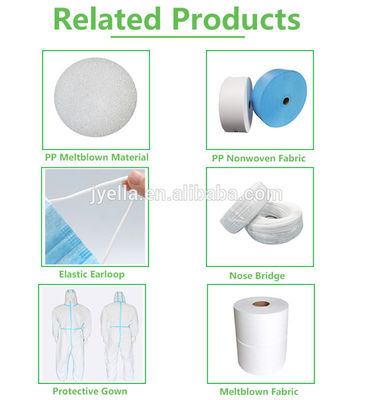 175cm 25gsm Polypropylene Spunbond और Meltblown Nonwoven कपड़े