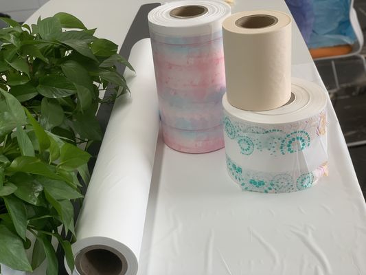 वाटर प्रूफ 20gsm PE सांस फिल्म 40gsm डायपर बैकशीट फिल्म